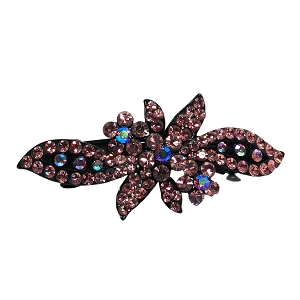 Haarclip Haarschmuck Strass 8521 - bordeaux